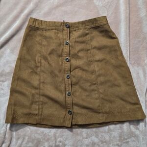 Hollister Brown Faux Suede Boho Skirt